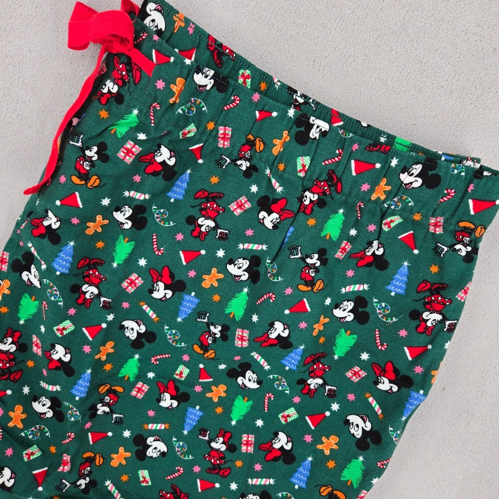 Old Navy NWT XXL Mickey Minnie Christmas Pajama Shorts Womens Disney Holiday Gre